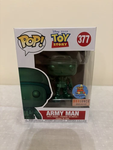 Funko Pop Disney Toy Story Army Man Metallic BoxLunch Exclusive With Protector