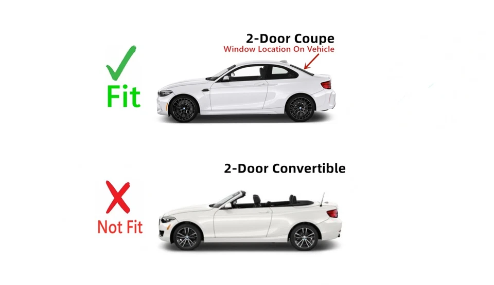 Fits BMW 228i 230i M235i M240i M2 2 Door Coupe Rear Back Window Glass Foto 4 de 4