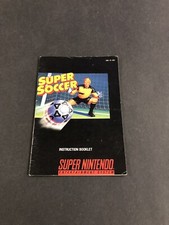 Super soccer snes Manual
