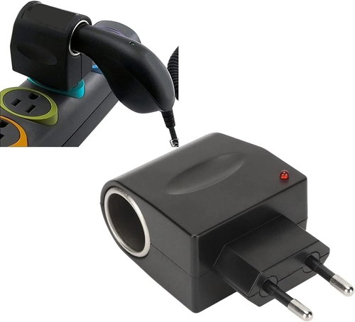 2x Stecker Auto Adapter AC auf DC Steckdose Zigarettenanzünder 220V-12V Adapter - Bild 3 von 13