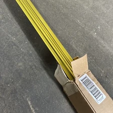 12 pack M-D Building Products Satin Brass 1-1/8" x 96" Fluted Stair Edging New