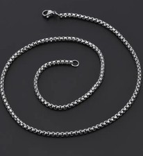 10 Piece Lot 3MM Wholesale 24 Inch 316L Stainless Steel Rolo Chain Necklaces