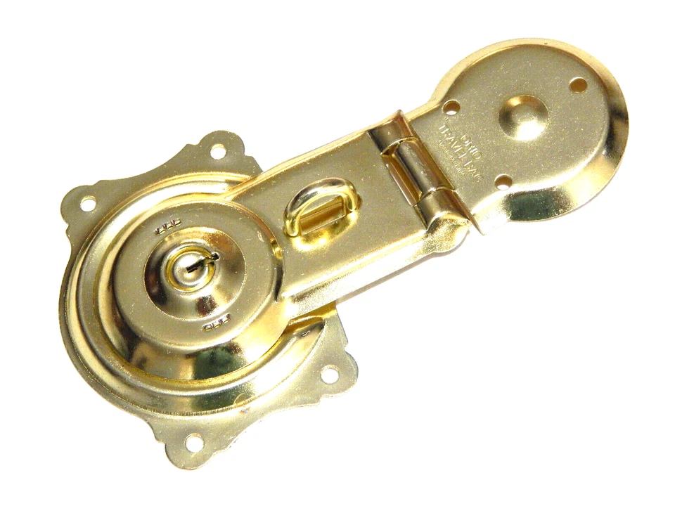 Antiguo candado de maletero con llaves para vapor equipaje jorobado trasero armario de pie Foto 2 de 4