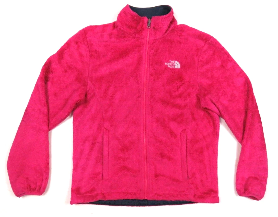 Chaqueta Abrigo The North Face TNF Osito Vellón Difuso Rosa Oscuro Mujer Cremallera Completa M