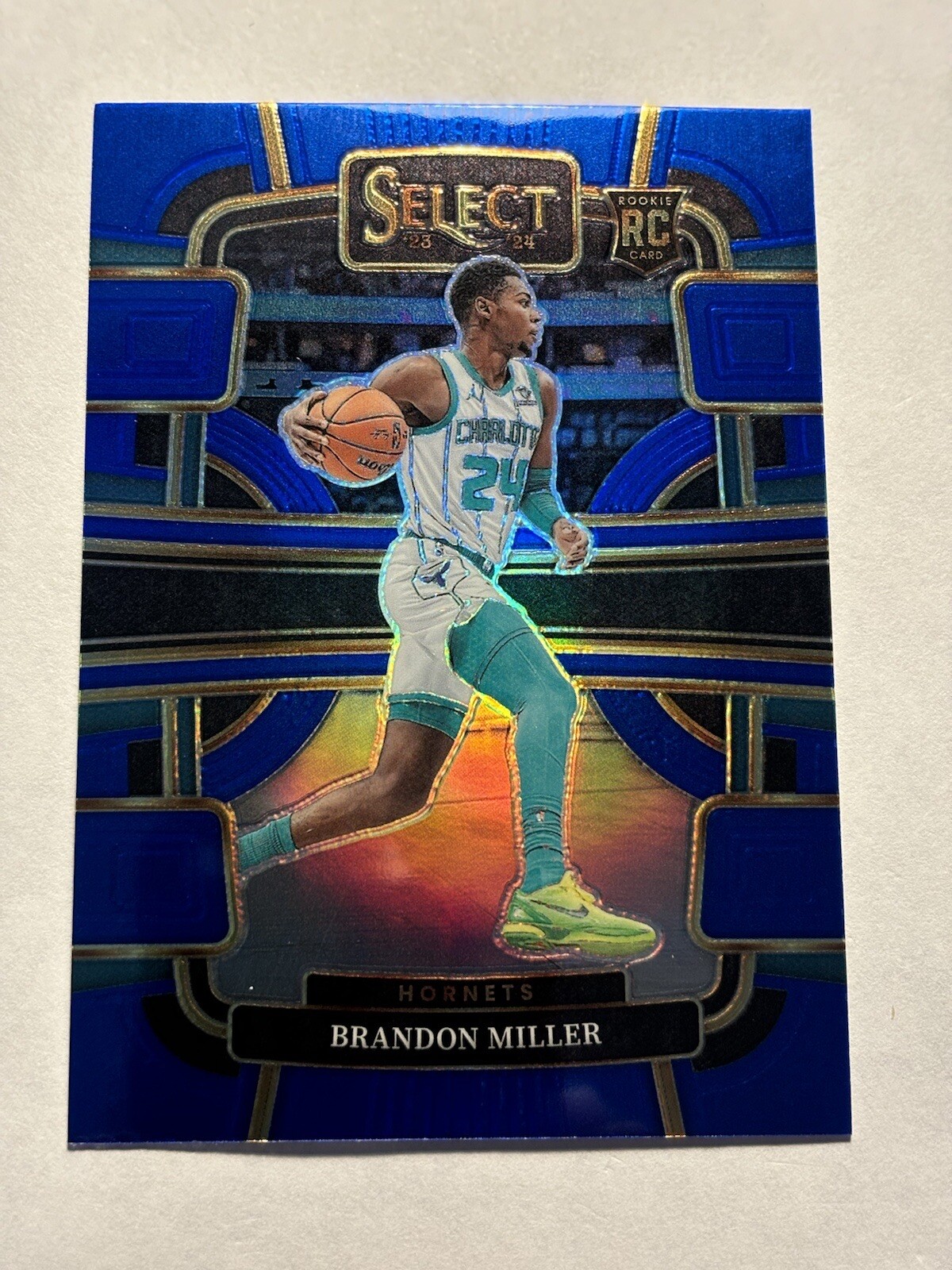 2023-24 Panini Select - Concourse Blue Prizm #80 Brandon Miller (RC)