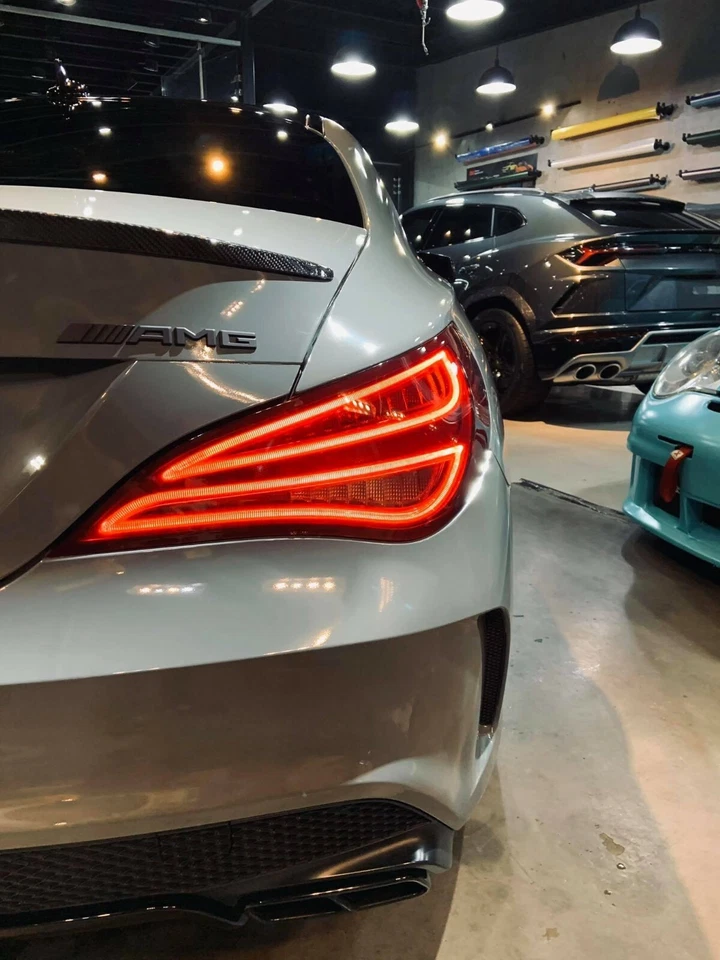 Fibra de carbono para Mercedes BENZ W117 C117 tipo A alerón maletero 4 puertas CLA Foto 3 de 4