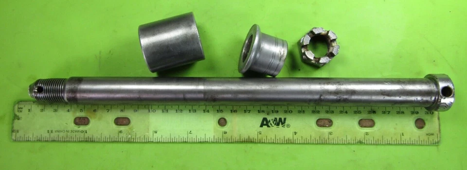 Eje y espaciadores de rueda trasera Honda CB77 305 Super Hawk🔥29 cm de largo🔥 20 mm od Foto 3 de 4