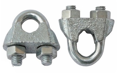 2 Drahtseilklemmen DIN 741 6 mm verzinkt verzinkt 6 dfh