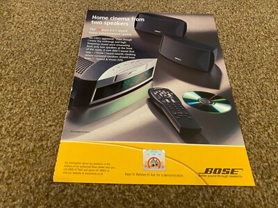 INT11 WERBUNG 11X9 THE BOSE 3.2.1 DIGITAL HOME ENTERTAINMENT SYSTEM