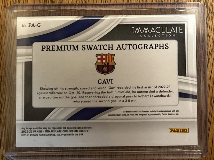 2022-23 Panini Immaculate Gavi Auto /99-