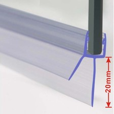 CURVED BATH SHOWER SCREEN RUBBER PLASTIC SEAL For 4-6mm GLASS DOOR ENCLOSURE