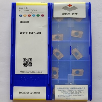 10pcs APKT11T312-APM YB9320 ZCC Cutting Tools CNC blade Carbide Insert Original