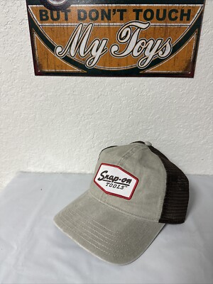 Snap On Tools Old Logo Taupe Trucker Hat