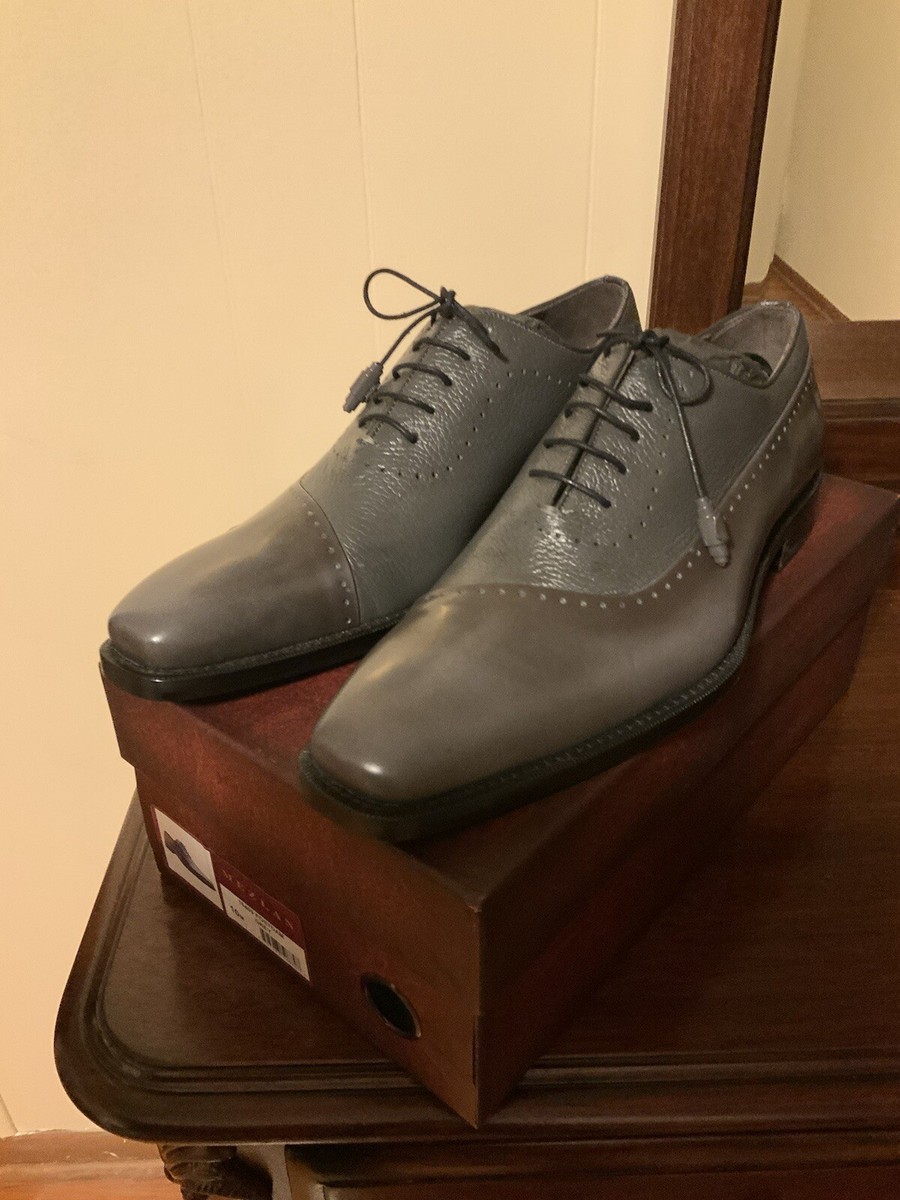 NEW Mezlan Genuine Leather Dress Shoes Deerskin Lace Up 
