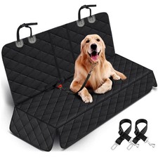 Yuntec Dog Car Seat Cover, Back Seat Cover for Dogs Pet Car Seat Protector Black