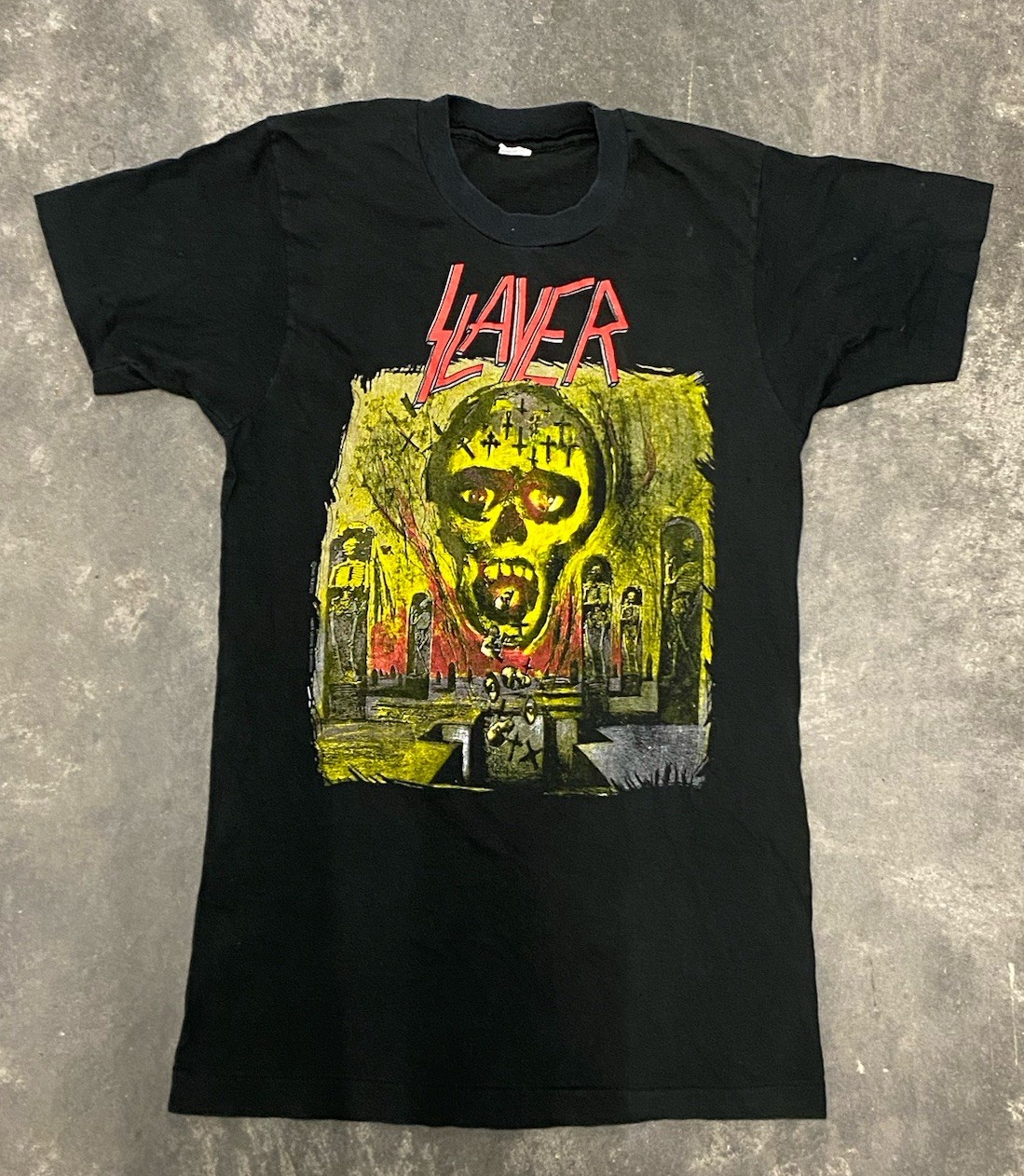 Vintage 1990 Slayer Seasons In The Abyss Band Shirt Men’s M USA Double Sided