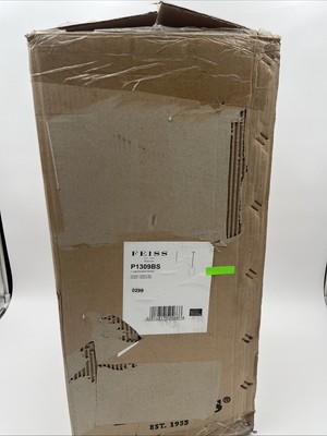 Feiss 1-Light Hounslow Pendant, Brushed Steel - P1309BS NEW OPEN BOX