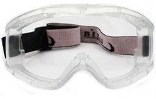 'Fit Over Glasses' Anti-fog Riding Goggles White Frame Clear Lens