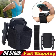 Rotatable Wristband Phone Holder Armband Cell Phone Bag Sports Holder ~US New