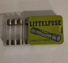 Fuse. 3AG ,250V, 1/2Amp , Fast acting, 5 Pack,  Littlefuse 312.500, New