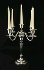 Boodle & Dunthorne Solid Silver Candelabra Not Weighted William Comyns 1529g