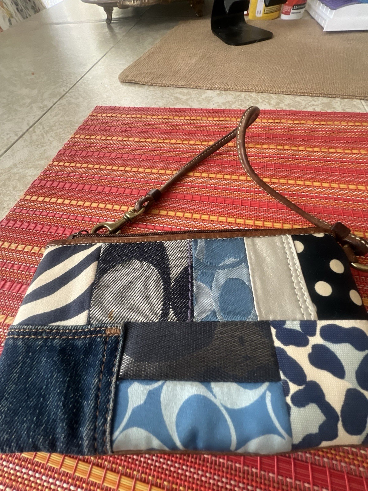 Coach  Multicolor mini purse Patchwork Wristlet  … - image 3