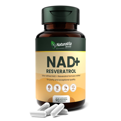 NAD+ Support 500mg Nicotinamide Riboside w/ Quercetin & Resveratrol 90 Caps