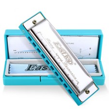 10Hole C Key Diatonic Blues Harmonica Mouth Organ With Protective Case
