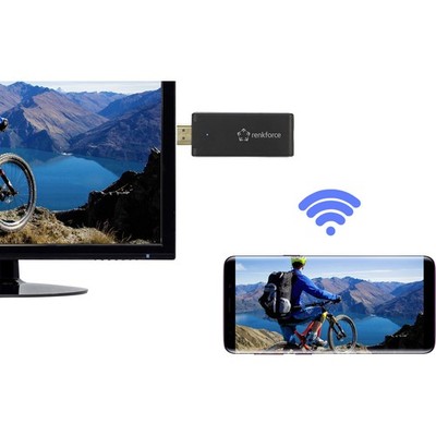 Renkforce renkCast 3 HDMI Streaming Stick AirPlay, Miracast, DLNA, externe An...