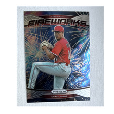 Panini Prizm Fireworks Chase Burns #21 Cincinnati Reds 2025 Baseball Card MLB