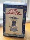 SCHYLLING Spinning Tin Antique Toy Rocket Carousel Spaceship + BOX, New.