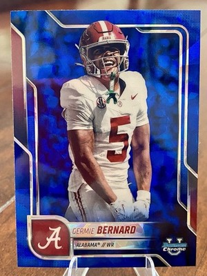 2025 Bowman Chrome University Sapphire GERMIE BERNARD No. 187 Alabama