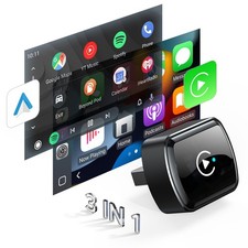 4-IN-1 Wireless CarPlay Adapter  Android Auto Wireless Adapter Plug  Play USB