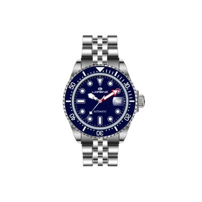 Automatic Mens Wristwatch LORENZ 26148BB Stainless Steel Blue Sub 100mt
