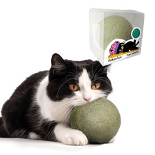 Giant Catnip Ball Toy for Indoor Cats Jumbo Teething Dental Cleaning Lick Toy