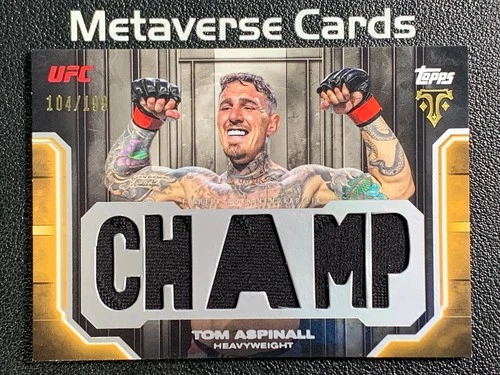 2026 Topps Knockout UFC Tom Aspinall Triple Threads Relic 104/199