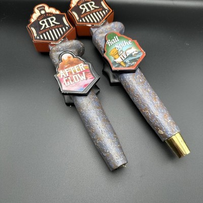 Rusty Rail Brewing Company Beer Tap Handle After glow & Rail Spike IPA