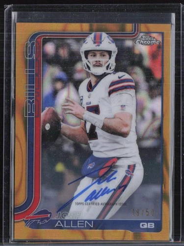 2025 Topps Chrome Josh Allen Gold Lava Refractor (RAW)