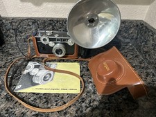 VTG Argus C-3 Rangefinder Film Camera with Leather Case Untested Made In USA