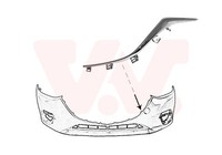 VAN Wezel Zier-/Schutzleiste, StoßFäNger Chrom Vorne Links FüR Mazda 3