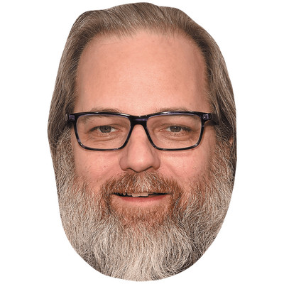 Dan Harmon (Brille) Großer Kopf. Größer als das Leben Maske.