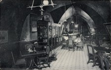 Postcard Hanseatic city of Lübeck, council wine cellar, interior, tables,... - 4872231