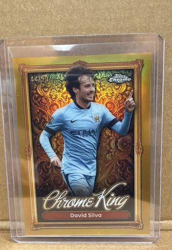David Silva #CKA-DS 2025 Topps Premier League Chrome King Autograph card