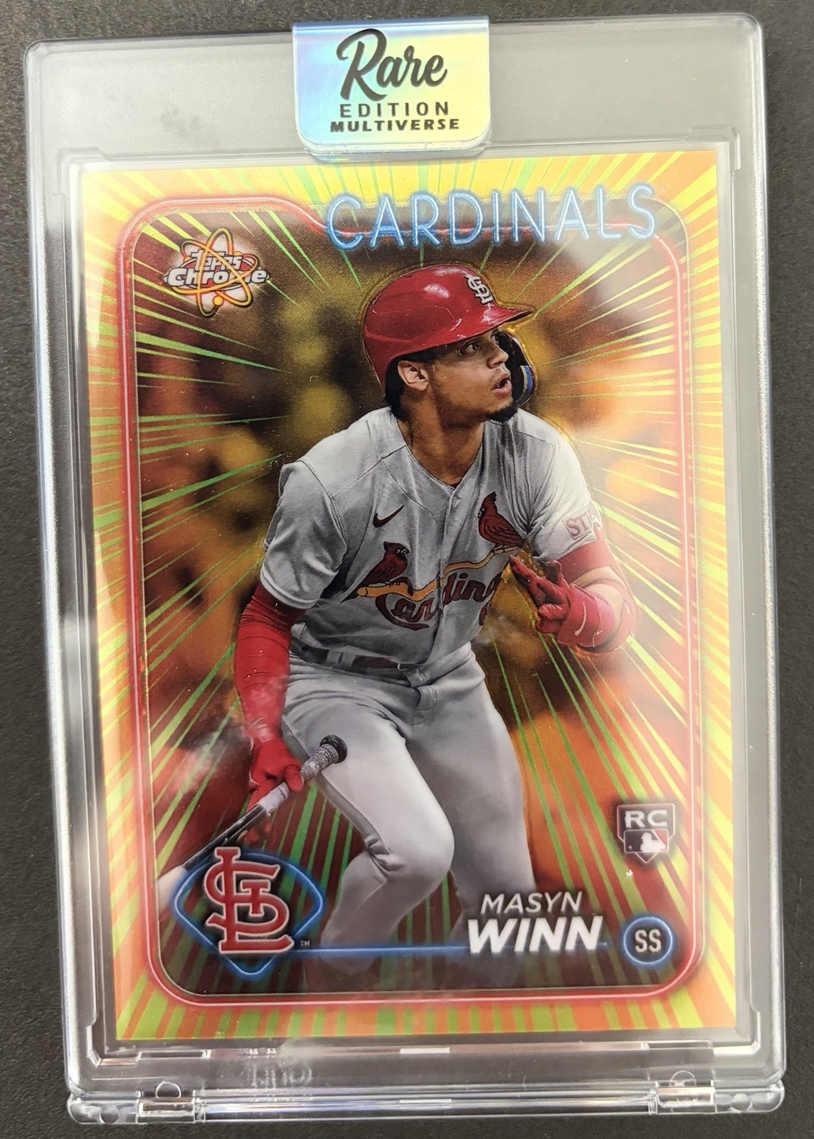 2024 Topps Chrome Radiating Rookies Masyn Winn #RR-9 RC St. Louis Cardinals