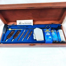 Deluxe Gun Cleaning Kit  Outers Wooden Case No CD and No Solvent