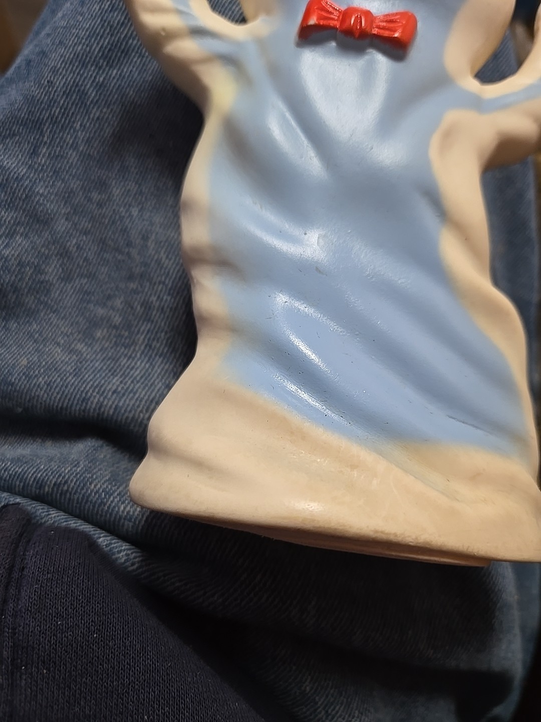 Vintage 1970s General Mills Product People Boo Berry Vinyl Figure Toy Squeaky