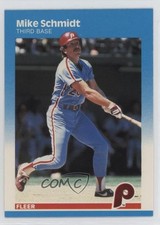 1987 Fleer Mike Schmidt #187 HOF 1oz2