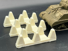 1/72 Dragon  s Teeth Tank Trap West Wall Anti-Tank Terrain Diorama Wargaming
