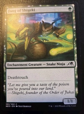 Fang Of Shigeki 183/302 Common Kamigawa: Neon Dynasty Magic: The Gathering