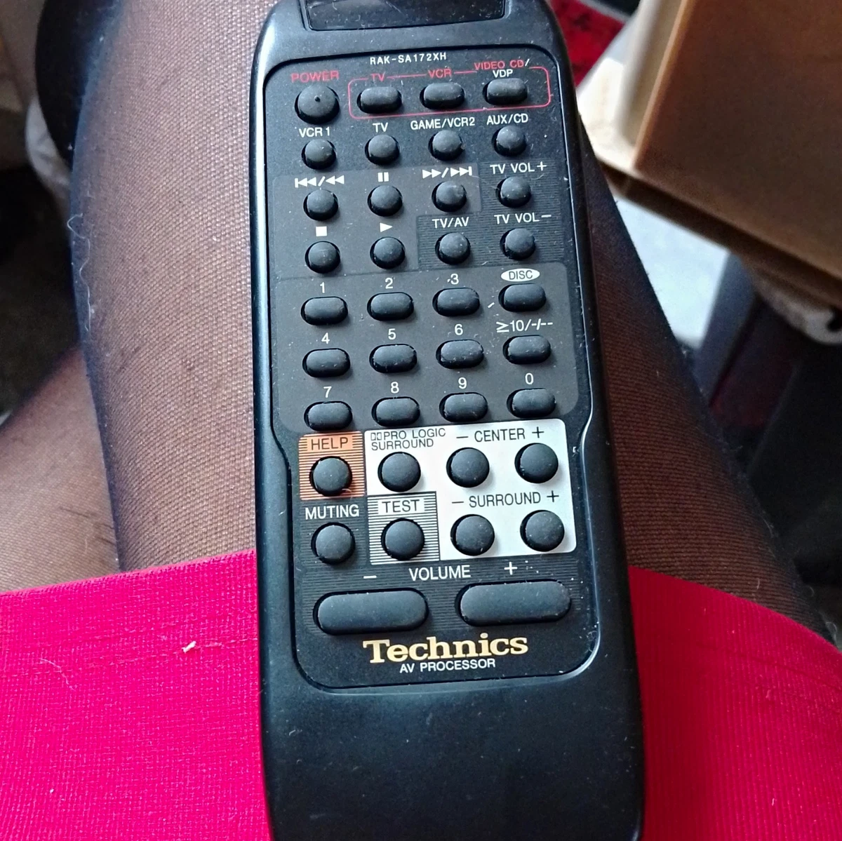 Mando a distancia inalámbrico Technics negro para Technics AV Processor RAK-SA172XH